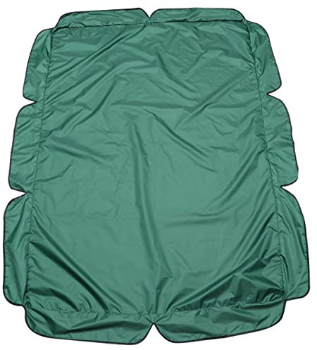 Amosfun wasserdichte Gartenschaukel-Abdeckung Mit Elastikband, Uv-Schutz Und Elegantem Wellensaum, Windfeste Schutzplane Für Outdoor-schaukeln Und Hängematten (190 x 132 x 15 cm, Moosgrün)