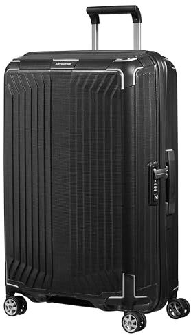Samsonite Lite-Box - Premium Hardshell Resväska Medelstor 69 cm, Resväska med 4 Hjul, Lätt, TSA-Lås, 75L - 2.80 KG - Svart