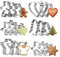 Christmas Cookie Cutter Set - 18Pcs Various Sizes Stainless Steel Christmas Holiday Cookie Molds Christmas Biscuit Cutters - Gingerbread Man Snowflake, Christmas Tree, Heart, Star, Angel