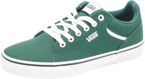 Vans Women's Seldan Shoe | Retro Tennis Inspired Sneakers for Fashion, Work & Everyday Wear, Canvas Emerald, 7.5