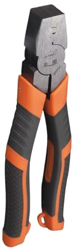 Gleitgelenkzange, Zangenschlüssel, Neue Metallbiegezange mit Gummigriff, Blechzange, rechtwinklige Elektrikerzange aus Chrom-Vanadium-Legierung für Hausrenovierung, Holzbearbeitung