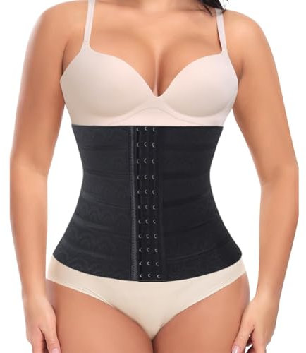 KUMSODE Damen Bauchweg Taillenformer, Bauchweggürtel Fitnessgürtel Body Shaper Schwitzgürtel Taillenmieder Verstellbarer Gürtel Tummy Control Belt