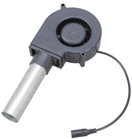 SLXLYH Práctico ventilador de barbacoa de 97 mm x 33 mm, extractor de soldadura de 12 V, ideal para fogatas, fumadores y refrigeración electrónica