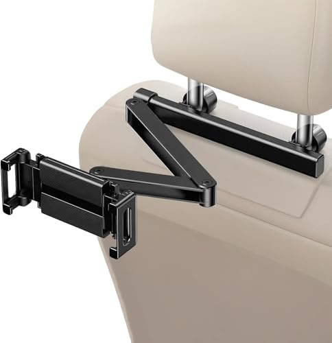Mihauuke Support De Tablette pour Appui Tête De Voiture - Accessoires Auto pour Porte-Tablette de Siège Arrière | Support Mobile Réglable Accessoires Véhicule Organisateur Siège Arrière Porte