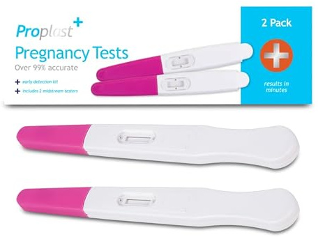 Lizzy Pregnancy Test Kit 2 Pack – Early Detection Midstream Home Pregnancy Tests Over 99% Accurate, Fast Results in Minutes, Easy to Use HCG Urine Test for Women Home Use Reliable Results Kit