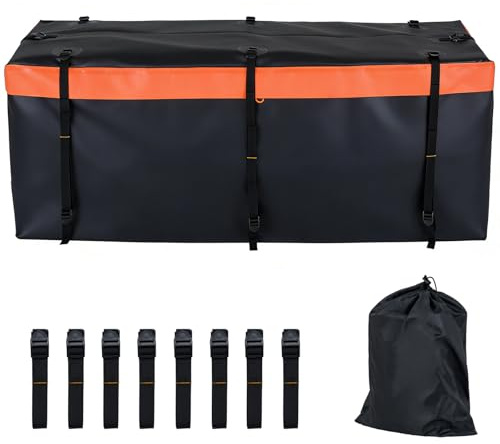SOARS Borsa da Carico, Organizer Bagagliaio Auto in PVC Impermeabile con Cinghie Rinforzate e Sacca Portaoggetti, Borsa da Trasporto Pieghevole per Viaggio e Campeggio (455L| 146 x 61 x 51 cm)