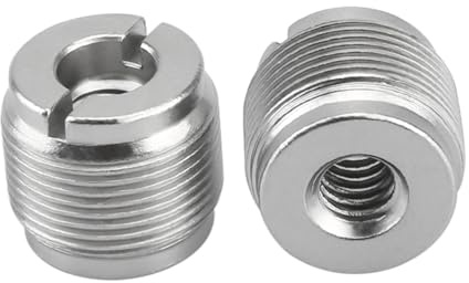 NICEYRIG Adattatore a vite per treppiede per stand e fotocamera per microfono, maschio da 5/8 a 1/4 femmina