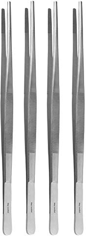 May 4er set kokpincett 30 cm lång – kökspincett – grillpincett – grilltänger – rostfritt stål