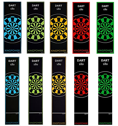 Kingpower Dartmatte Dart Teppich Turnier Matte Abwurflinie Bodenschutz Zubehör Dartpfeile Dartscheibe Dartboard 2 Größen 237cm und 290cm Verschiedene Designs