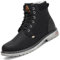 Mishansha Winterschuhe Herren Damen Winterstiefel Winterboots Gefüttert Wanderschuhe Barfußschuhe Winter Wasserdicht Schneestiefel Warme Schneeschuhe Lakritz,GR.39
