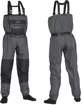 Mega Fishing FLADEN Maxximus atmungsaktive Wat Bekleidung - Wathose & Watschuhe - Atmungsaktiv - Winddicht - Wasserdicht 15.000mm (M, Wathose)