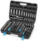 POLLOR 172 Piece Socket Spanner Set, 1/4 3/8 1/2 Inch Drive 72 Teeth Ratchet Wrench with Case, DIY Tools, Bits Set, for Home, Garage, Car, Workshop, Large, Professional