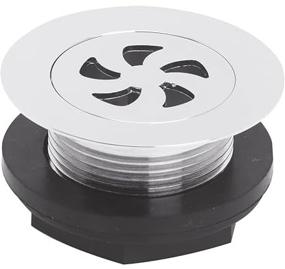 Balterley Shower Drain Cover, Round Shower Plughole Cover, Waste Plug for Trays, Replacement Plug Covers for Bathroom Trays, Drain Covers for Bathroom Showers - 74 x 45 x 74mm (Chrome)