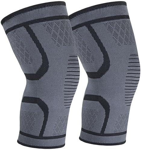 srclo Knee Support Brace 2 Pack Compression Knee Sleeves, Knee Support Protector for Trainering,Running,Arthritis, Sports