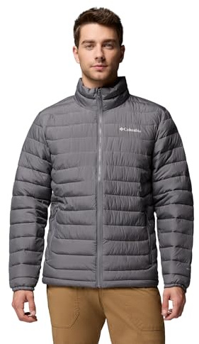 Columbia Mens Powder Lite II Insulated Puffer Jacket, City Grey, Medium