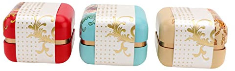 PRETYZOOM Pcs Tea Tea Storage Cans Jars Candy Jars Storage Cans Sealed Porcelain Tin Box for Home