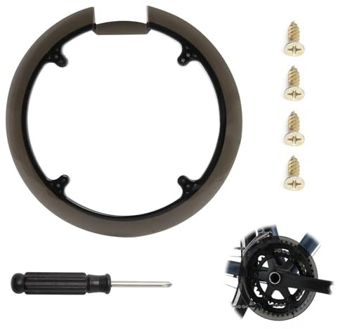GZRXIOUS Cubierta para Rueda de Cadena de Bicicleta, 42 44 Dientes, Cubierta de Montaña, Protege La Cadena Y El Plato, Accesorio para Bicicletas de Montaña con 4 Tornillos Y 1schraubendreher Negro