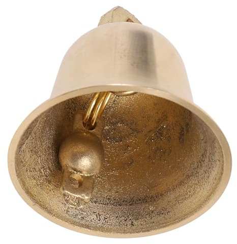 SUPVOX Campanella Vintage in Ottone Foro per Fai da Te, Leggera Decorazione Elegante per Appassionati di Crafting e Addobbi Natalizi