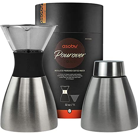 Asobu - Pour Over Filterkaffeebereiter Silber