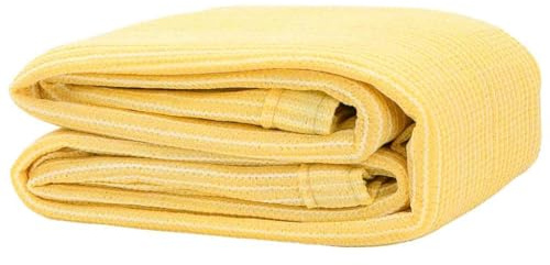 GFEROMRF Tapis de tente de camping 300 x 400 cm, beige, en polyéthylène haute densité, perméable à l'eau et respirant, avec œillets aux coins de fixation, facile à nettoyer et à découper
