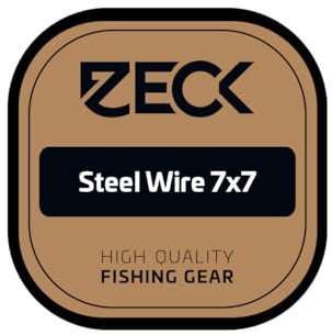 Zeck Angeln Raubfischvorfach Stahlvorfach Meterware - 7x7 Steel Wire 6kg 10m