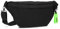 Zwei sportliche Unisex Bauchtasche Alex ALH80 Damen Herren & Teenager Hip Bag, modernes Cooles Design, Hüfttasche auch als Crossbody Bag tragbar wasserabweisend (Black)