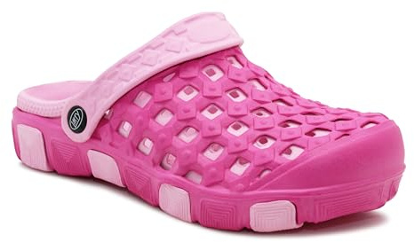 IMTY Womens Clogs Lightweight EVA Breathable Beach Summer Sandals Ladies Garden Hospital Shower Pool Shoes (Fuchsia/Pink, UK Footwear Size System, Adult, Women, Numeric, Medium, 7)
