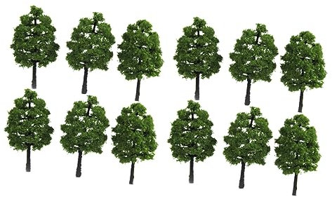 Operitacx 60pcs Model Trees Simulation Trees for Architectural Landscape and Scenery for Home Decoration and Model Railway Scenery