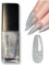 Glitzer Nagellack, Langanhaltender schnelltrocknender Nagellack mit natürlichen Inhaltsstoffen - 13ml Shimmer Silver Glitter Nail Polish - DIY Nail Art Maniküre (007)