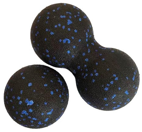 SHULLIN 2er Set Fascia Ball Set Faszienball Set(Einzelball + Doppelball) Faszien Ball massagebälle Trigger Point Release Lacrosse Ball für Faszientraining DurchfüHren Schmerzen Lindern Tiefenmassage