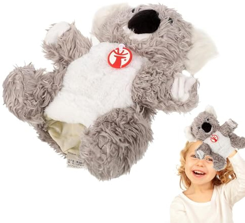 Tuxxjzm Handdockor Koala marionetter, uppstoppade djurleksaker | Realistiska Koala-dockor - mjuk och bekväm plysch för födelsedag, påsk, årsdag, jul
