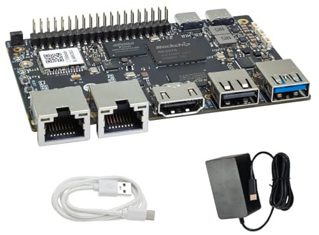 youyeetoo Banana Pi BPI-M5 Pro - Ordenador monoplaco, RK3576, 8 GB de RAM, 6 tapas NPU, vídeo 4K, Dual GbE, WiFi 6, BT5, PI-co Comité de Desarrollo, Apoyo Android Debian (M5 Pro Basic Set)