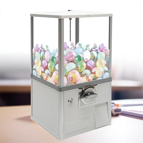 JJENXYYDS Distributeur Automatique Commercial, Distributeur de Jouets, Machine à Bonbons Vintage,pour Les magasins de Jeux et Les magasins de détail Style Vintage,White