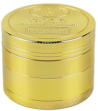 SacJkt 4 In 1 Spezie Macina, Grinder Metallo, Macinino per Polline, Bellissimo Macinino per Erbe con Raschietto per Polline per Spezie, Erbe Aromatiche, 50 x 38 mm