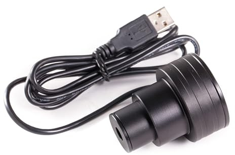130W Pixel 1.25Inch USB Camera Lens 1.25 Electronic Eyepiece 13MP USB Microscope Imager for Science Education