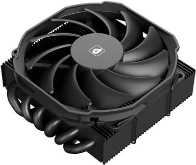 upHere H45K6 Low Profile CPU Air Cooler - 45mm Height, 6 Heatpipe CPU Cooler, TDP 150W, PWM 90mm CPU Fan for Mini ITX Case, AMD AM5/AM4/AM3 & Intel LGA 1851/1700/115x/1200/2011/2066