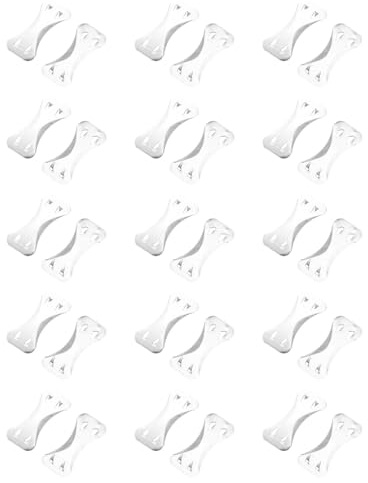 Mikinona 100pcs Aluminum Alloy Bandage Fastening Clips for Sports Outdoor Use Portable Four-Tooth Buckles for Quick Secure Elastic Bandage Fixation and Replacement