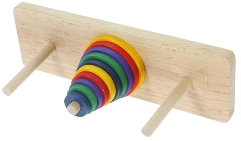 GARIOUANS Rompecabezas Juego de Mesa de Madera Torre de Hanoi para Adultos Creativo Seguro Que Mejora la Imaginación Adecuado para Relajarse Después del Trabajo