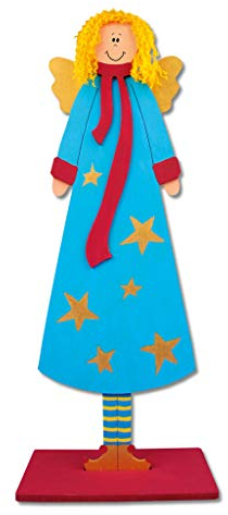 Wiemann Lehrmittel Holzmotive für Weihnachten zum Bemalen, Große Holzfiguren (Engel)