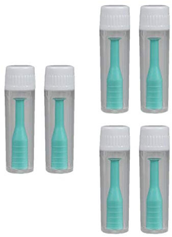 EXCEART 6Pcs Tragbare Kontaktlinsen Inserter Entfernung Werkzeug Grün Kontaktlinsen Remover Plunger Werkzeug für Harte Linsen