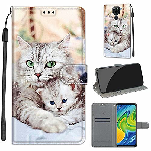 Funda para Xiaomi Redmi Note 9 con Tapa, Funda Libro Xiaomi Redmi Note 9, Funda Libro Xiaomi Redmi Note 9 Carcasa Magnético Funda para Xiaomi Redmi Note 9