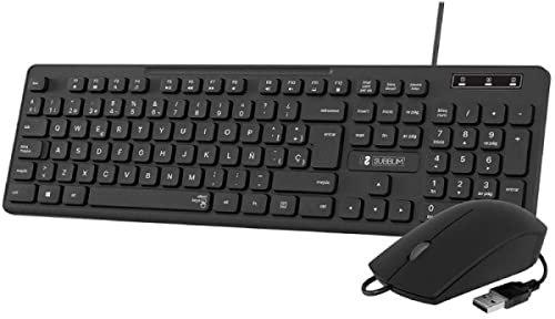 COMBO SUBBLIM BUSINESS SLIM SILENCIOSO CON CABLE