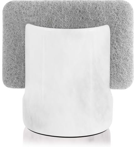 Radicaln Soporte de esponja de mármol blanco de 3.5 pulgadas, hecho a mano, para decoración del hogar, decoración de encimera de cocina con soportes para esponjas de platos