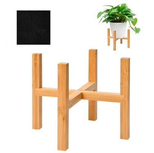 Rapidbok Supporto per Piante in Bambù, Supporto Moderno per Piante da Interni, Supporto Piante, Supporto per Vasi da Fiori, per Esterni e Intern, Vaso e Pianta Non Inclusi