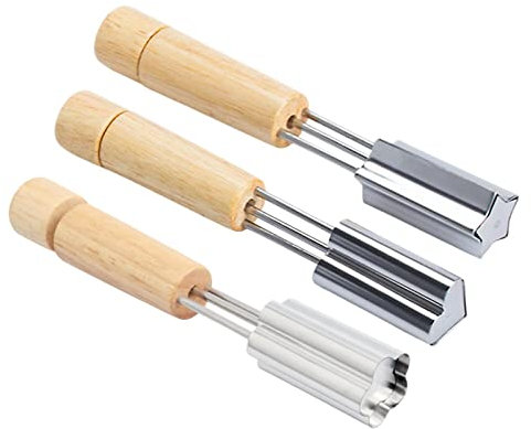 Cortador De Galletas Y Frutas, Juego De 3 Piezas con Forma De Cortador De Verduras, Juego De Cortadores De Galletas De Tamaño De Acero Inoxidable, Lindo Molde para Sellos De Frutas con Mango De M