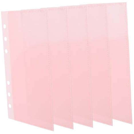 Housoutil 5 Stück A6 Ordner Lose Budgetbindemittel Sparordner Haushaltsbuch Budgettasche Tragbarer Budgeteinsatz Budgetumschläge Für Die Kassenbudgetierung Kleine Ordnertasche Pp Rosa