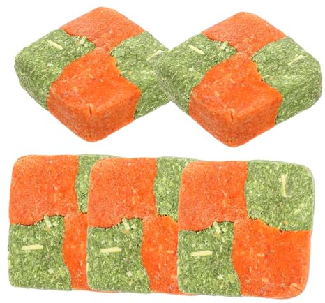 CIYODO 5pcs Small Animal Molar Chew Toys Natural Timothy Hay Treats for Rabbits Hamsters and Guinea Pigs Dental Care Snacks