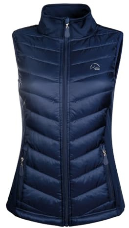 HKM Mädchen Basel Style Nylon Weste, Dunkelblau, 140