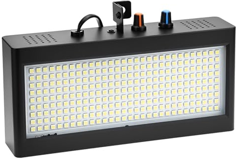 QWORK 270 LED Strobe Light Mini, Super Bright Flash Stage Lighting for Halloween, Party Light Flashing Lights