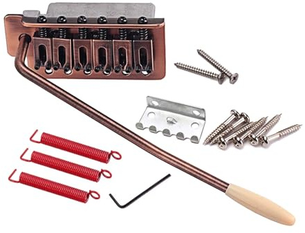 6 String Selle Piatte Singolo Tremolo Hardtail Bridge Sistemi Piastra Collo Chitarra Elettrica Parte Rapida Per Installazione Stringa Selle Piane Singolo Tremolo